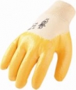 Nitril-Handschuhe, gelb, teilbeschichtet
