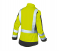 Preview: Warnschutz Damenjacke arc2 1494 Kübler PROTECTIQ HI VIS warngelb/anthrazit Rückansicht