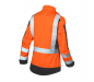 Preview: Warnschutz Damenjacke arc2 1494 Kübler PROTECTIQ HI VIS warnorange/anthrazit Rückansicht