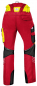 Preview: Kübler Forest Schnittschutzhose 2750 rot-warngelb hinten