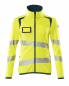 Preview: Damen Warnschutz Fleecejacke Mascot Accelerate Safe M19153-315 gelb-dunkelpetroleum
