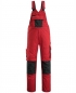 Preview: Mascot Latzhose Augsburg rot/schwarz