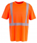 Preview: T-Shirt kurzarm PLANAM NORIT WARNSCHUTZ orange vorne