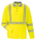 Preview: Poloshirt langarm PLANAM NORIT WARNSCHUTZ gelb/zink vorne