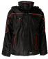 Preview: Planam Jacke Piper schwarz/orange vorne