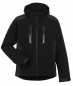Preview: Planam Softshelljacke MOTO Outdoor schwarz-grau vorne
