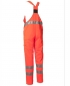 Preview: Planam Warnschutz Latzhose uni orange hinten
