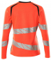 Preview: Warnschutz Damen Langarm-T-Shirt Mascot Accelerate Safe rot-schwarzblau hinten
