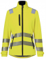 Preview: Warnschutz Damen Softshelljacke 1509 Kübler REFLECTIQ warngelb vorne