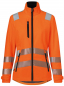 Preview: Warnschutz Damen Softshelljacke 1509 Kübler REFLECTIQ warnorange vorne