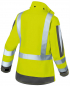 Preview: Warnschutz Wetterjacke Damen arc2 1495 Kübler PROTECTIQ HI VIS warngelb-anthrazit Rückansicht