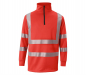 Preview: Warnschutz Zip Sweatshirt 5046 Kübler REFLECTIQ warnrot