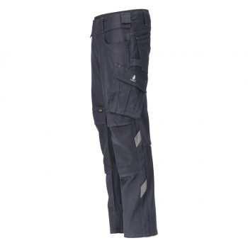 Preview: Hose mit Knietaschen 20279-459 Mascot UNIQUE schwarzblau links