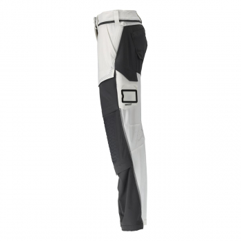 MASCOT® Customized Hose mit Knietaschen 22078-605 weiß/anthrazit Seite links