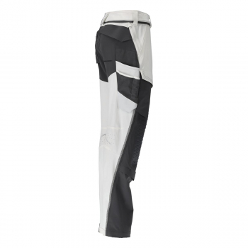MASCOT® Customized Hose mit Knietaschen 22078-605 weiß/anthrazit Seite rechts