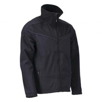 MASCOT® Customized Soft Shell Jacke 22302-649 schwarzblau vorne