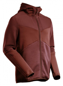 MASCOT® Customized Fleece Kapuzensweatshirt mit Reißverschluss 22603-681 herbstrot