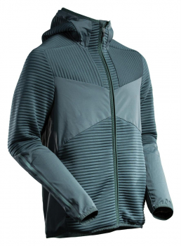 MASCOT® Customized Fleece Kapuzensweatshirt mit Reißverschluss 22603-681 waldgrün