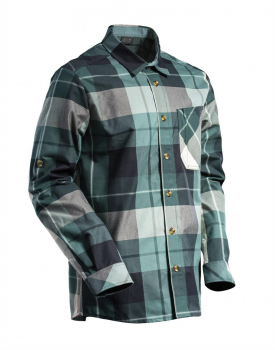MASCOT® Customized Hemd aus Flanell 22904-446 waldgrün-kariert