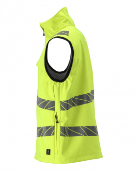 Warnschutz-Softshell Weste 24065 Mascot Accelerate Safe gelb links