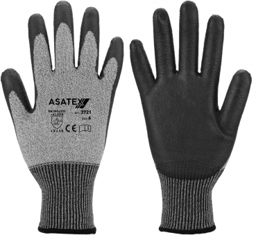 Schnittschutzhandschuh 3721 mit PU-Teilbeschichtung Level D