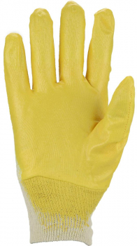 Preview: Nitrilhandschuh 03400 teilbeschichtet mit Strickbund Handinnenflächen
