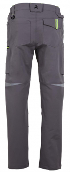 Preview: Bundhose rECOline Planam zink-schwarz 6714 hinten