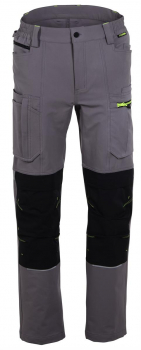 Bundhose rECOline Planam zink-schwarz 6714 vorne