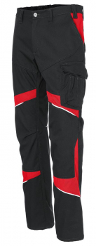 Damen Bundhose 2550 Kübler ACTIVIQ Cotton+ schwarz-mittelrot