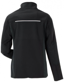 Preview: Damen Pure Softshelljacke PLANAM NORIT schwarz hinten