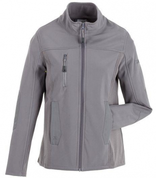 Damen Pure Softshelljacke PLANAM NORIT zink vorne