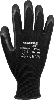 Handschuh Feinstrick 3740 mit Latex-Beschichtung Handrücken