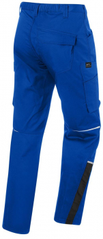 Preview: Hose 2345 Kübler ICONIQ PRO kornblau-schwarz Rückenansicht