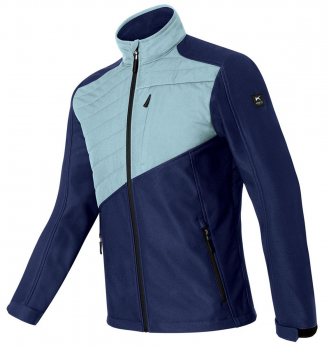 Preview: Hybrid Softshell Jacke 1344 Kübler Weather dunkelblau-eisblau