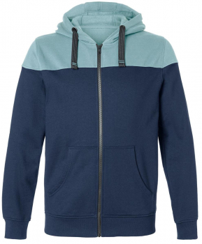 Kapuzen Sweatjacke 5223 Kübler Reforce dunkelblau-eisblau