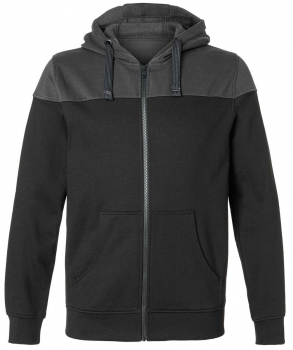 Kapuzen Sweatjacke 5223 Kübler Reforce schwarz-dunkelgrau
