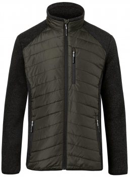 Preview: Kübler Hybridjacke 1342 oliv/dunkelgrau