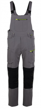 Latzhose rECOline Planam zink-schiefer 6724 vorne