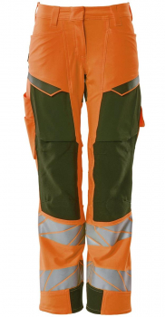 Warnschutz Damenhose Mascot Accelerate Safe 19078-511 orange-moosgrün