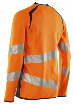 Warnschutz Sweatshirt Mascot Accelerate Safe 19084-781 orange-schwarzblau Rücken