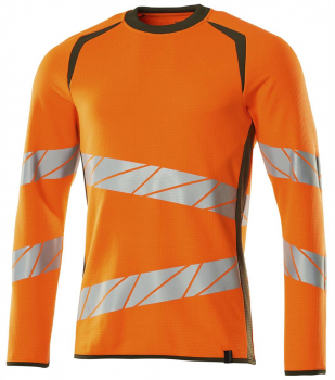 Warnschutz Sweatshirt Mascot Accelerate Safe 19084-781 orange-moosgrün