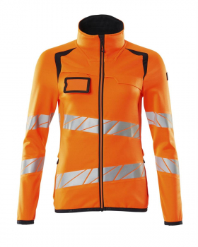 Damen Warnschutz Fleecejacke Mascot Accelerate Safe M19153-315 orange-schwarzblau