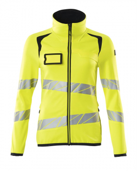 Damen Warnschutz Fleecejacke Mascot Accelerate Safe M19153-315 gelb-schwarzblau