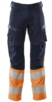 Warnschutzhose Mascot Accelerate Safe 19379-236 schwarzblau-orange