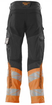 Warnschutzhose Mascot Accelerate Safe 19379-236 dunkelanthrazit-orange hinten