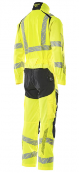 Warnschutz Overall Mascot Accelerate Safe 19519-236 gelb-schwarzblau seitlich rechts