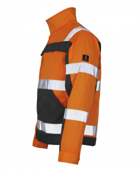 Mascot Jacke Cameta Warnschutz orange anthrazit links