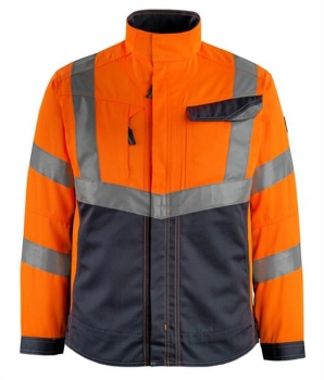 Warnschutz Jacke Oxford Mascot Safe Supreme orange-schwarzblau