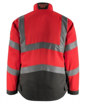Warnschutz Jacke Oxford Mascot Safe Supreme rot-dunkelanthrazit hinten
