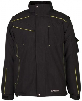 Planam Jacke Neon grau/gruen